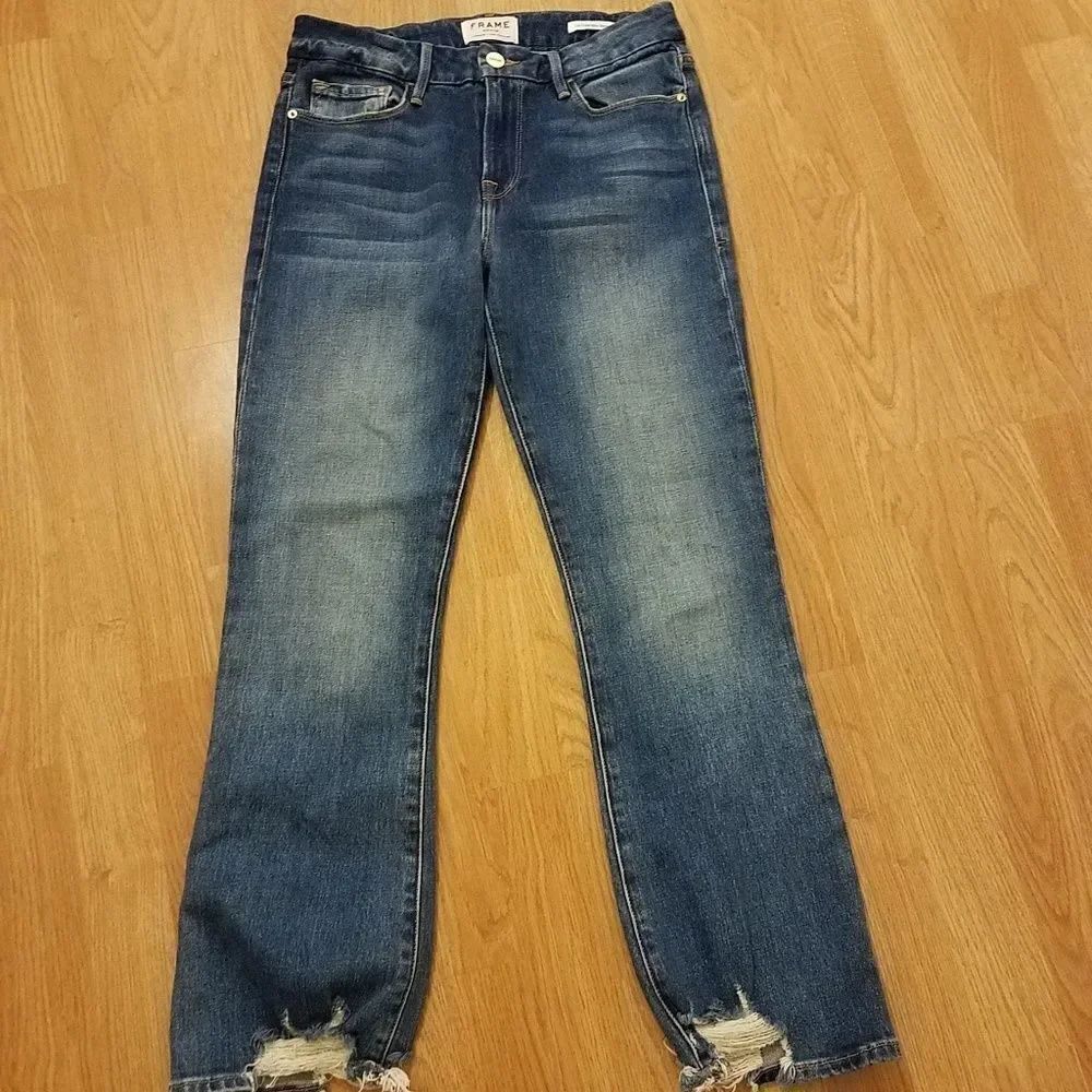 FRAME Le Crop Mini Boot Jeans sz 26 - Picture 2 of 7